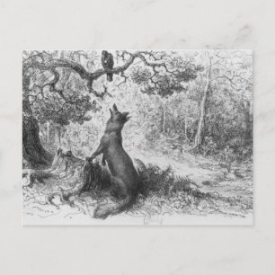 The Crow and the Fox Postcard
