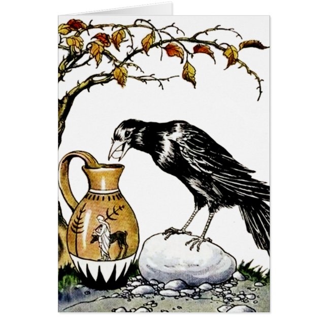 The Crow and the Pitcher Card (Front)