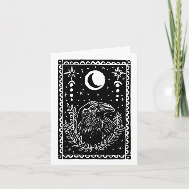 The Crow Greeting Card (Front)