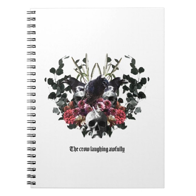 The Crow Laughing Awfully Notebook (Front)
