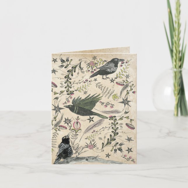 The Crow Omen Card (Front)