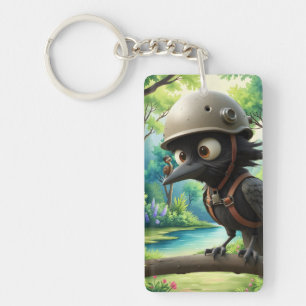 The Crow Who Took Flying Advice from a Snail. Key Ring
