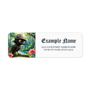The Crow Who Took Flying Advice from a Snail. Return Address Label