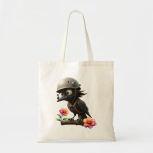 The Crow Who Took Flying Advice from a Snail. Tote Bag