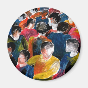The Crowd - fridge magnet. Magnet