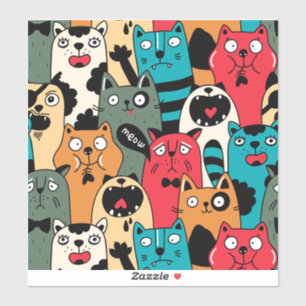 The crowd of cats