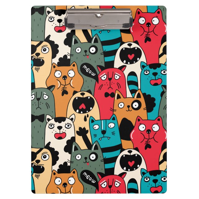 The crowd of cats clipboard (Front)