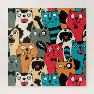 The crowd of cats jigsaw puzzle