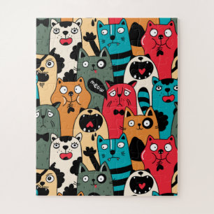 The crowd of cats jigsaw puzzle