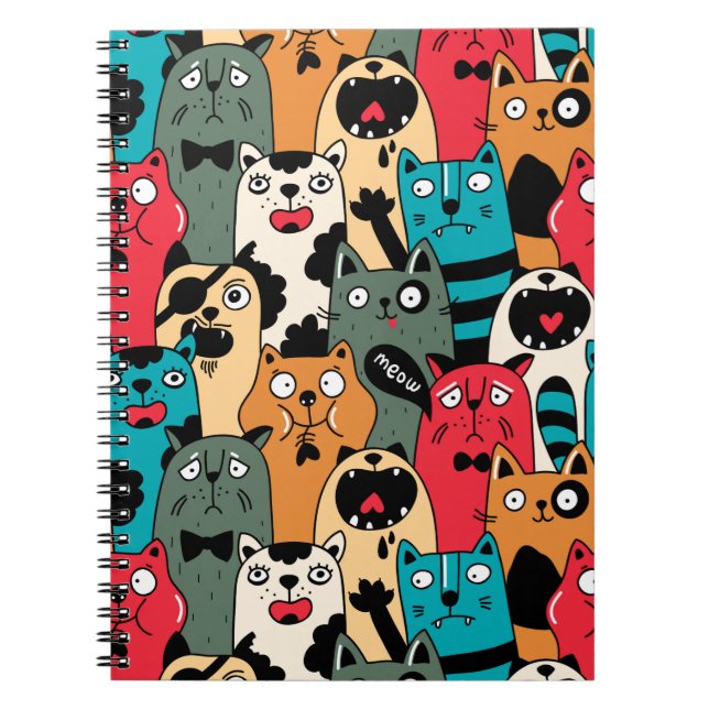 The crowd of cats notebook (Front)