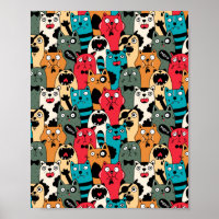 The crowd of cats