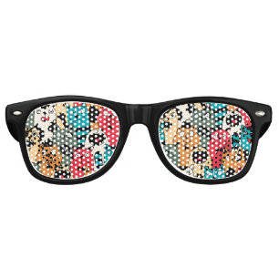 The crowd of cats retro sunglasses