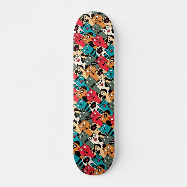 The crowd of cats skateboard (Front)