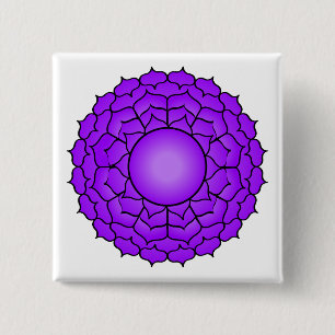 The Crown Chakra 15 Cm Square Badge