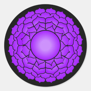 The Crown Chakra Classic Round Sticker