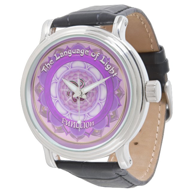 The Crown Chakra symbol of Function Watch (Angled)