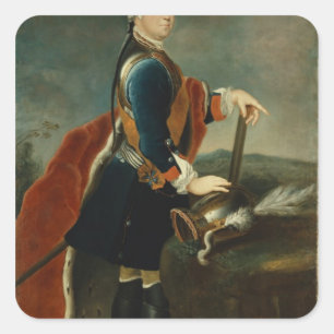 The Crown Prince Frederick II, c.1736 Square Sticker