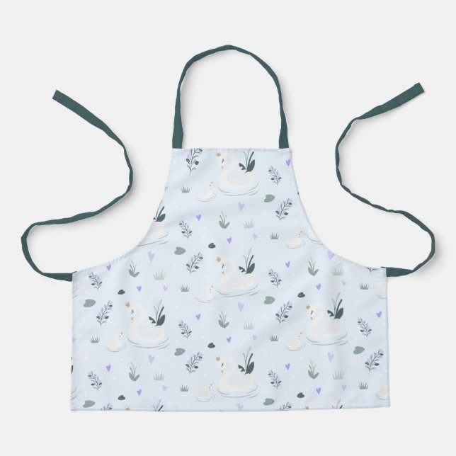 The Crowned Swan Apron (Front)