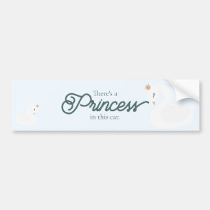 The Crowned Swan Bumper Sticker