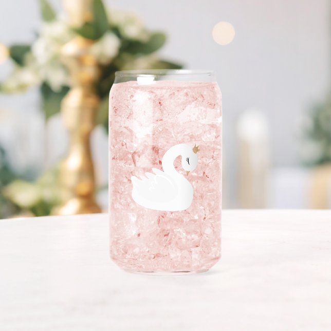The Crowned Swan Can Glass (Insitu (Wedding))