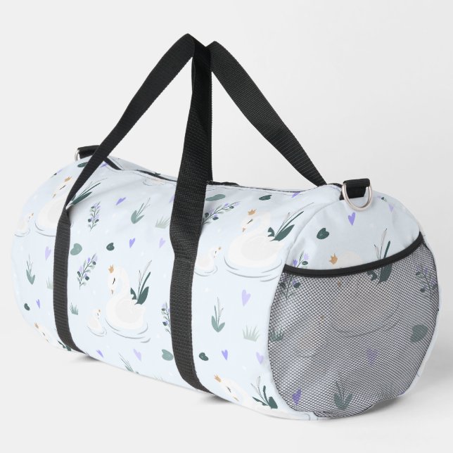 The Crowned Swan Duffle Bag (Right Corner)