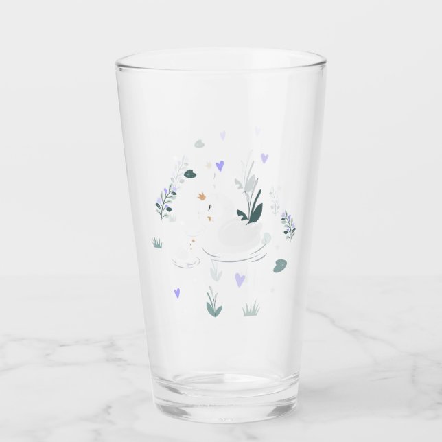 The Crowned Swan Glass (Front)
