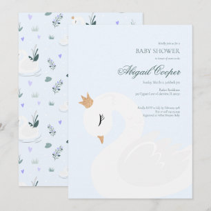 The Crowned Swan Invitation