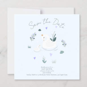 The Crowned Swan Magnetic Invitation