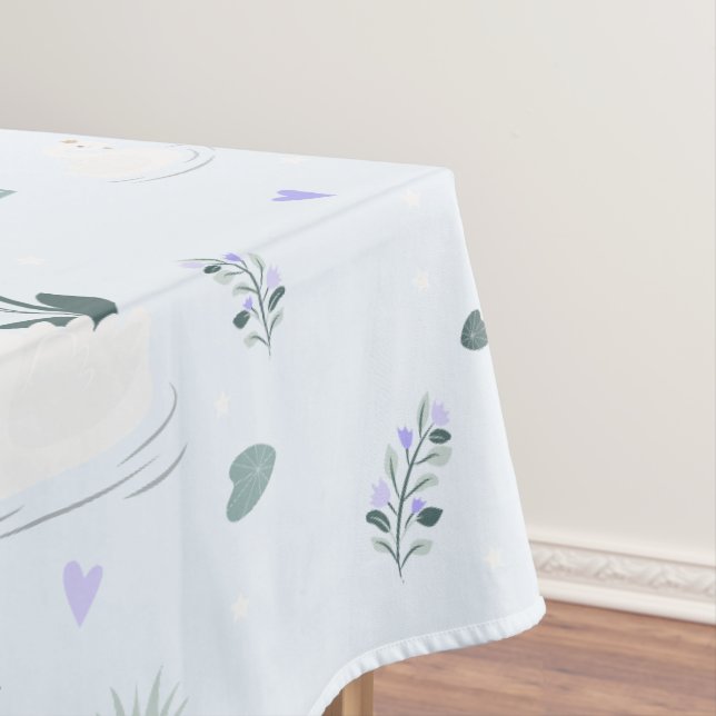 The Crowned Swan Tablecloth (In Situ)