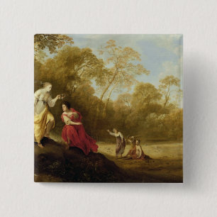 The Crowning of Mirtillo 15 Cm Square Badge