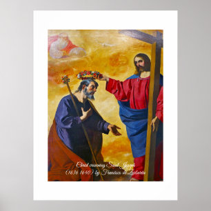 The crowning of Saint Joseph Poster