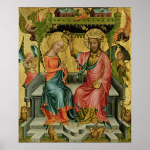 The Crowning of the Virgin, from the right wing Poster