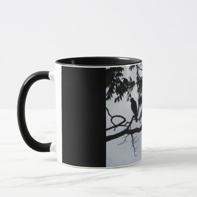 The crows are talking mug (Left)