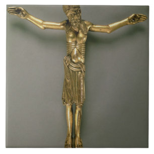 The Crucified Christ, French, second half of 12th Ceramic Tile