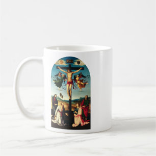 The Crucified Christ with the Virgin Mary Coffee Mug