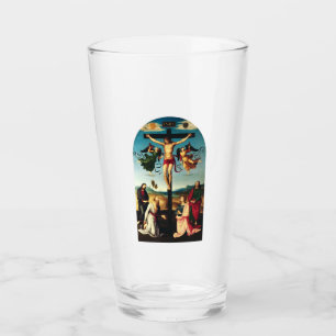 The Crucified Christ with the Virgin Mary Glass