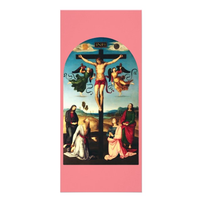 The Crucified Christ with the Virgin Mary Rack Card (Front)