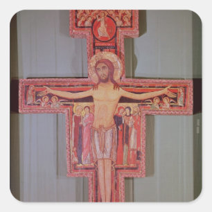 The Crucifix of St. Damian Square Sticker
