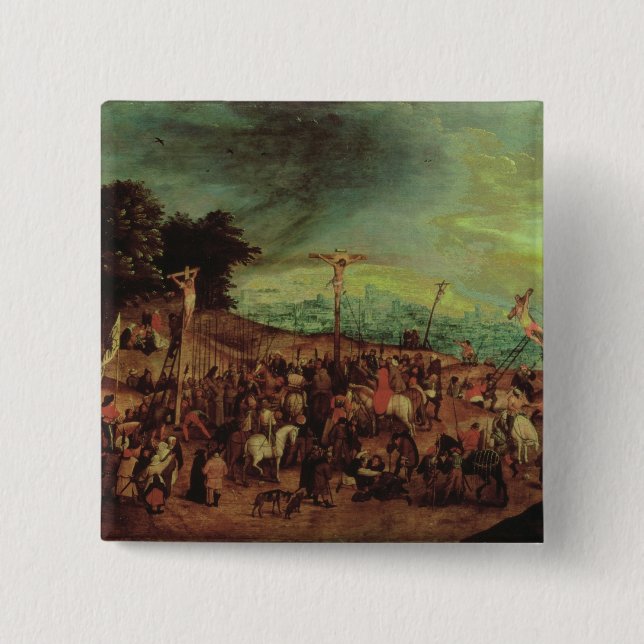 The Crucifixion 15 Cm Square Badge (Front)