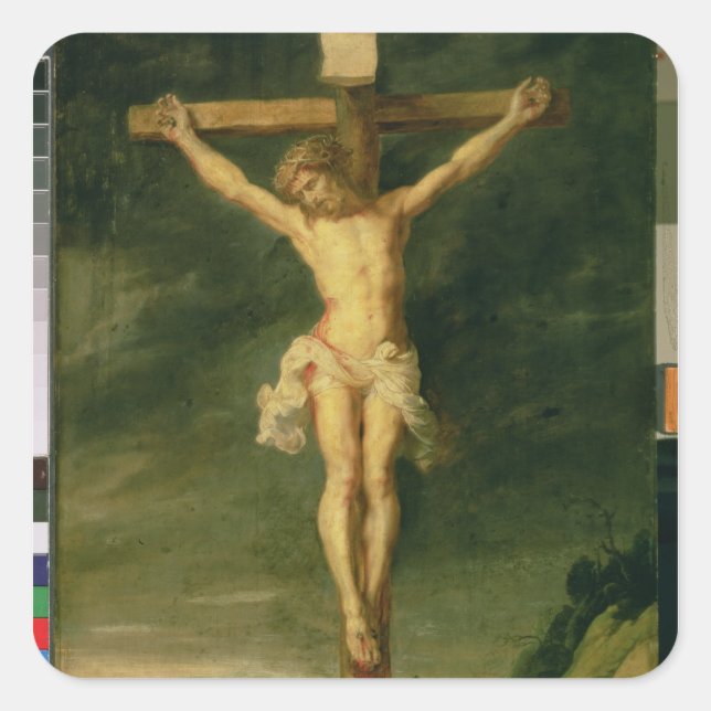 The Crucifixion 2 Square Sticker (Front)