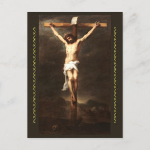 The Crucifixion, Bartolomé Estebán Murillo   Postcard