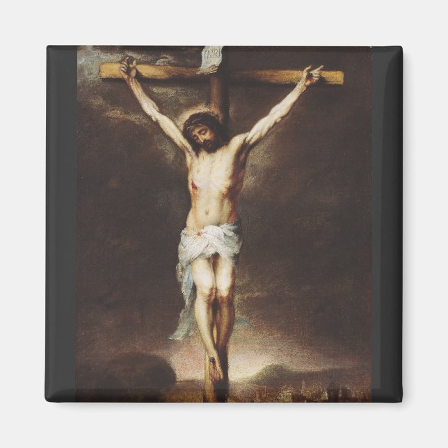 The Crucifixion by Bartolome Esteban Murillo Magnet (Front)