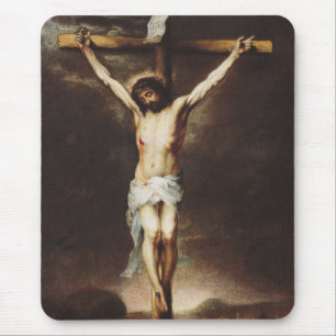 The Crucifixion by Bartolome Esteban Murillo Mouse Pad