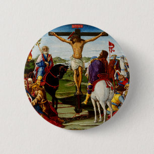 The Crucifixion by Benvenuto di Giovanni 6 Cm Round Badge