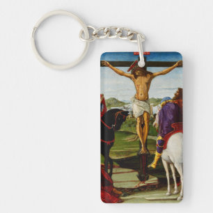 The Crucifixion by Benvenuto di Giovanni Key Ring