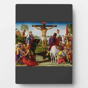 The Crucifixion by Benvenuto di Giovanni Plaque