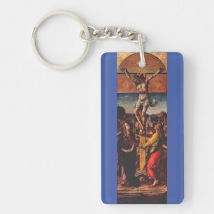 The Crucifixion by Carlo Crivelli Key Ring