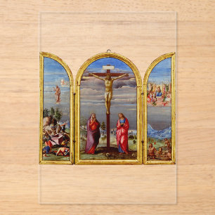The Crucifixion by Francesco Granacci Acrylic Invitations