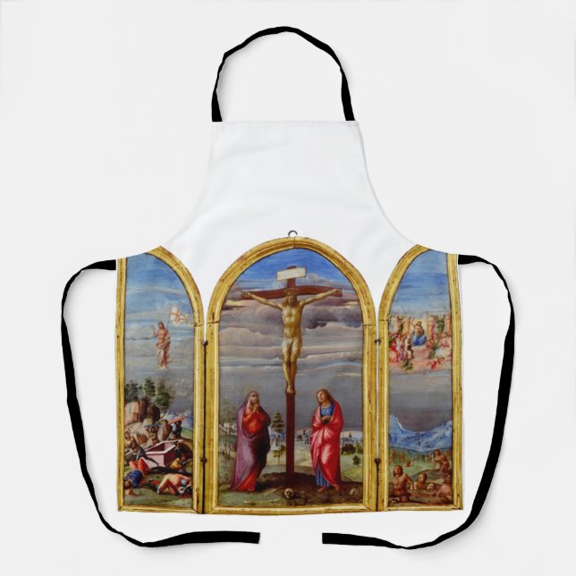 The Crucifixion by Francesco Granacci Apron (Front)