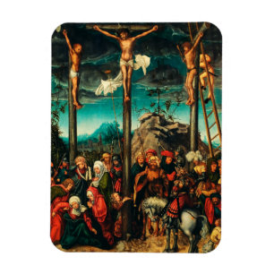 The Crucifixion by Lucas Cranach the Elder Magnet